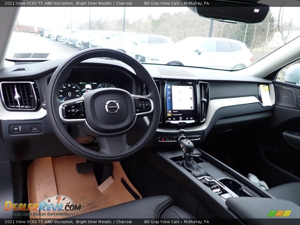 Charcoal Interior - 2021 Volvo XC60 T5 AWD Inscription Photo #9