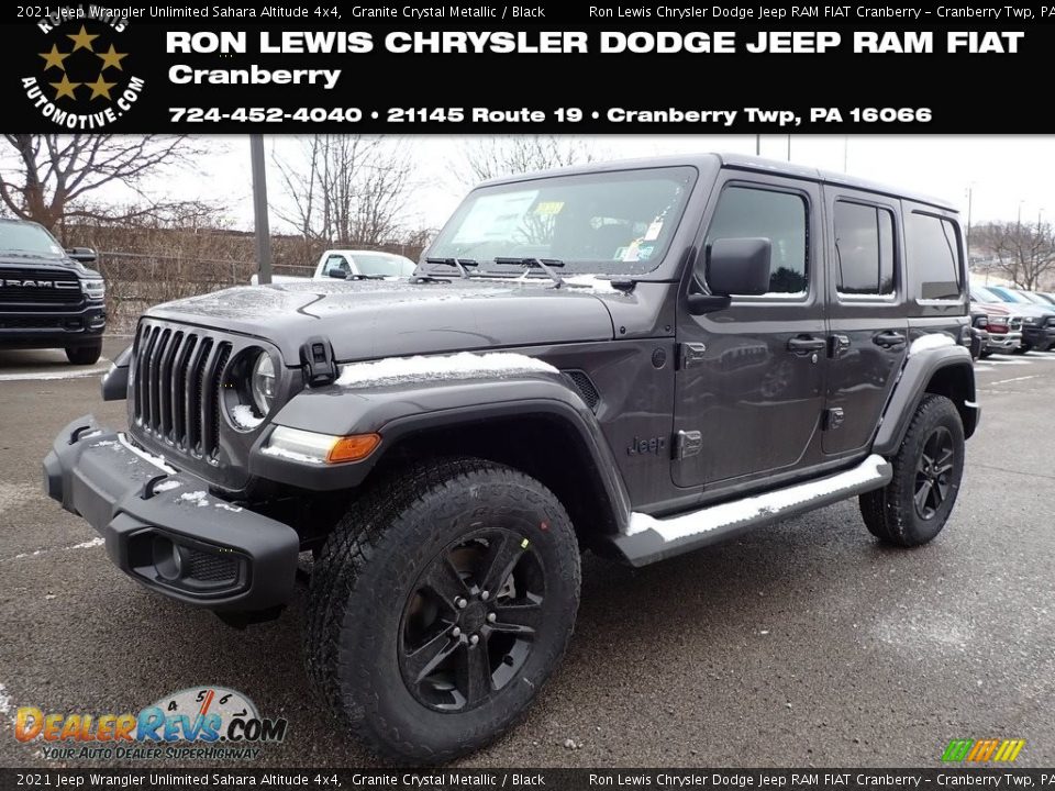 2021 Jeep Wrangler Unlimited Sahara Altitude 4x4 Granite Crystal Metallic / Black Photo #1