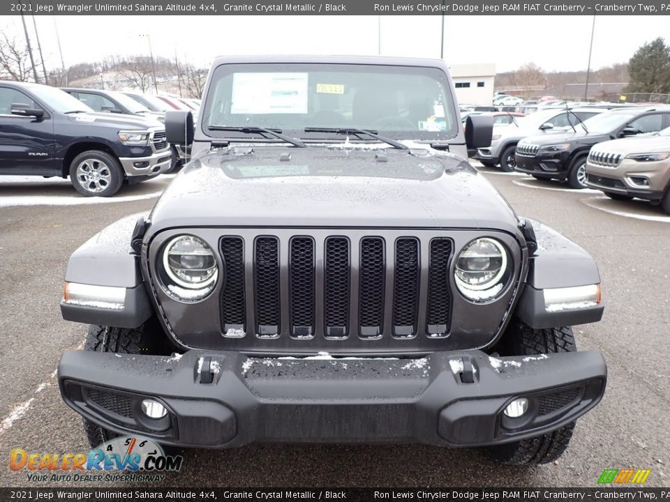 2021 Jeep Wrangler Unlimited Sahara Altitude 4x4 Granite Crystal Metallic / Black Photo #2