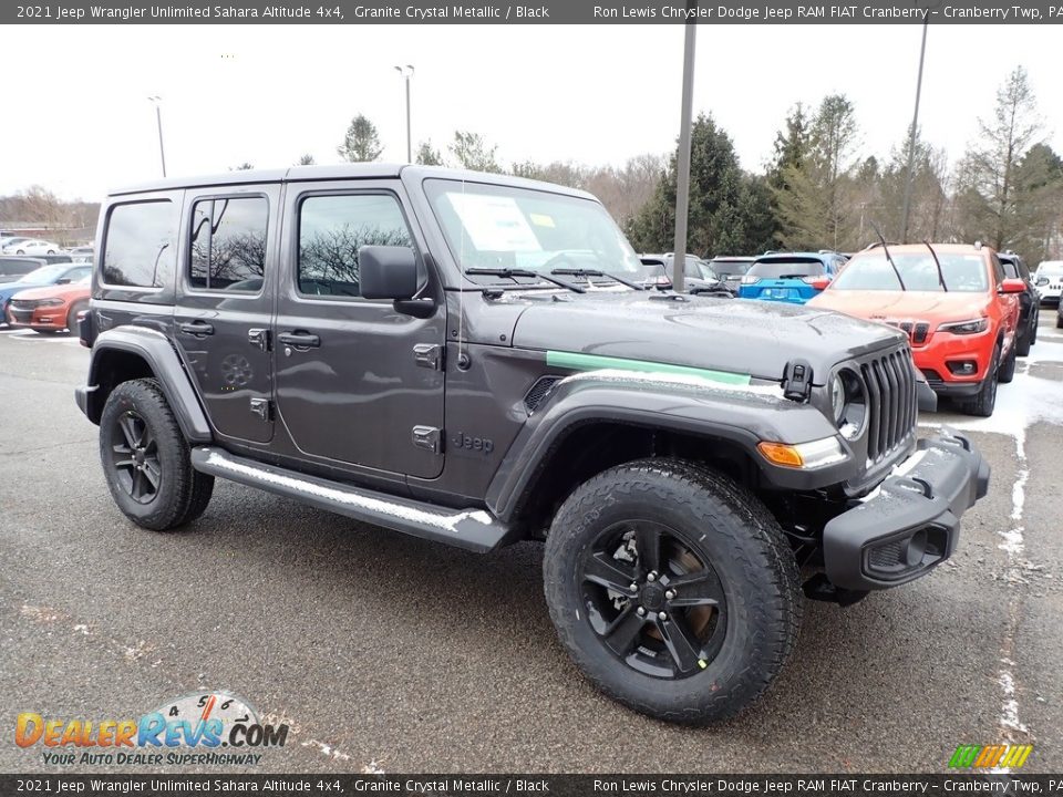 2021 Jeep Wrangler Unlimited Sahara Altitude 4x4 Granite Crystal Metallic / Black Photo #3