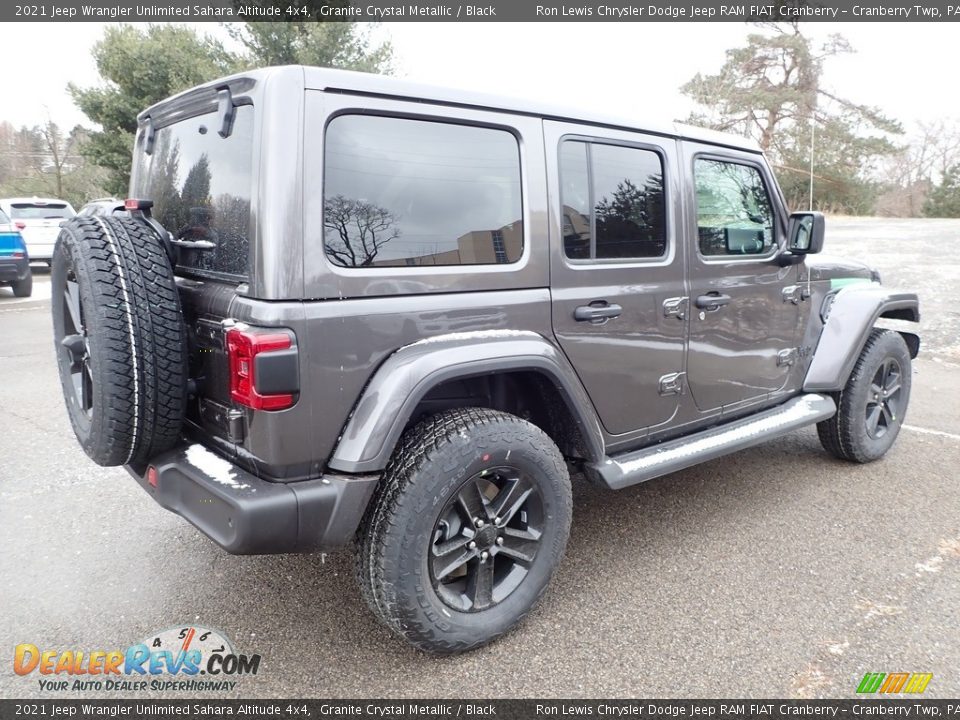 2021 Jeep Wrangler Unlimited Sahara Altitude 4x4 Granite Crystal Metallic / Black Photo #5