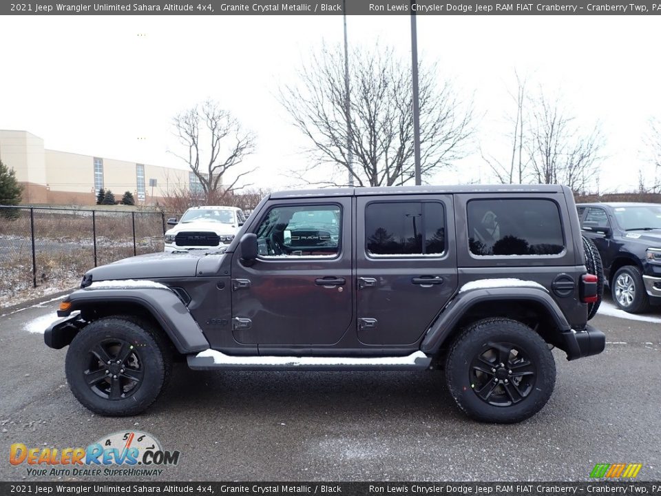 2021 Jeep Wrangler Unlimited Sahara Altitude 4x4 Granite Crystal Metallic / Black Photo #9