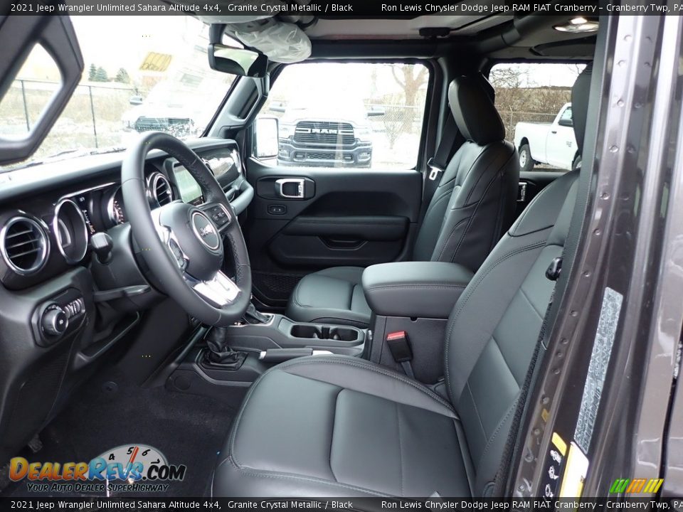 Front Seat of 2021 Jeep Wrangler Unlimited Sahara Altitude 4x4 Photo #13