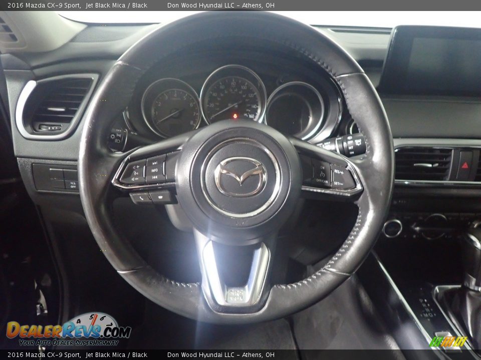 2016 Mazda CX-9 Sport Jet Black Mica / Black Photo #28