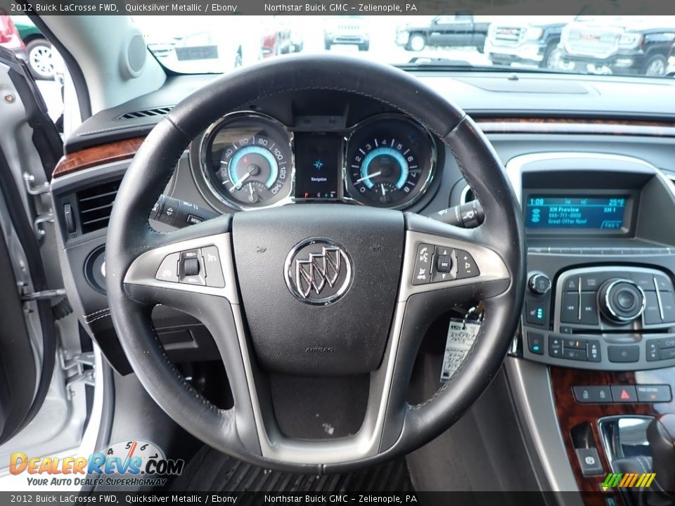 2012 Buick LaCrosse FWD Quicksilver Metallic / Ebony Photo #21