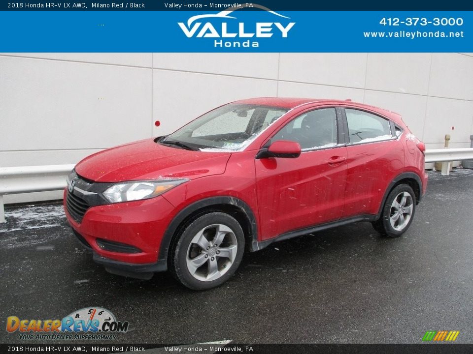 2018 Honda HR-V LX AWD Milano Red / Black Photo #1