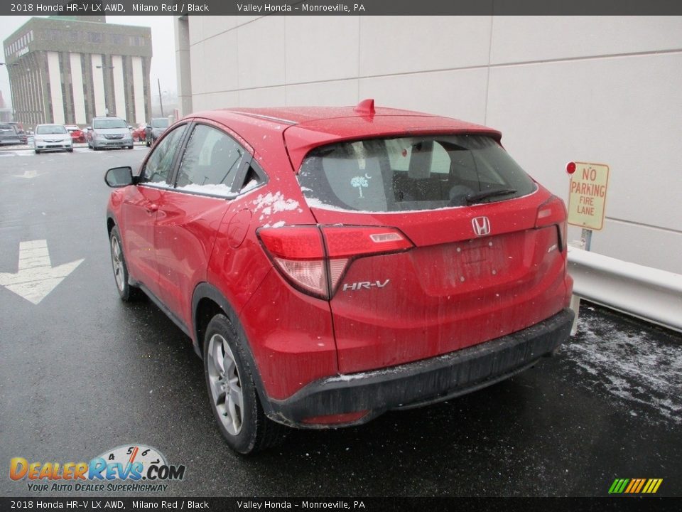 2018 Honda HR-V LX AWD Milano Red / Black Photo #3