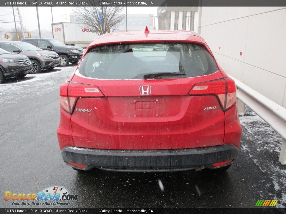 2018 Honda HR-V LX AWD Milano Red / Black Photo #4