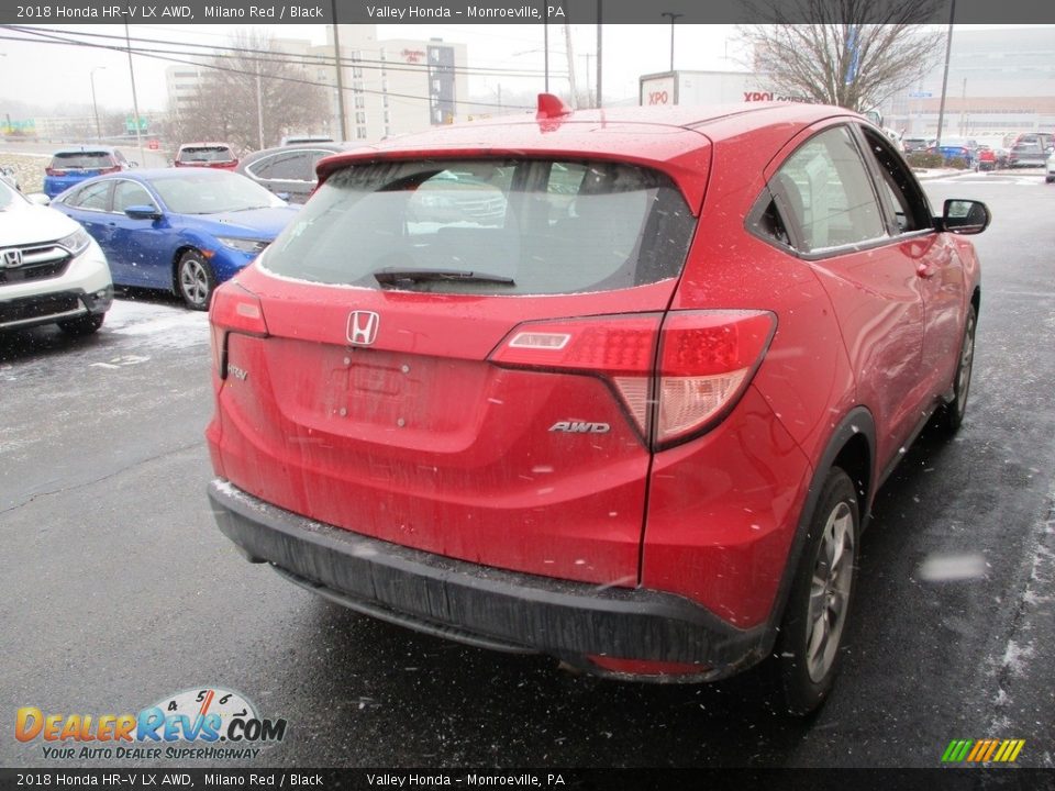 2018 Honda HR-V LX AWD Milano Red / Black Photo #5