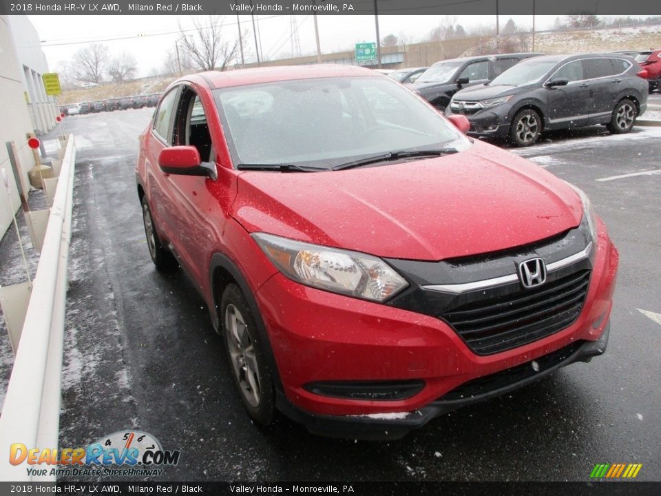 2018 Honda HR-V LX AWD Milano Red / Black Photo #7