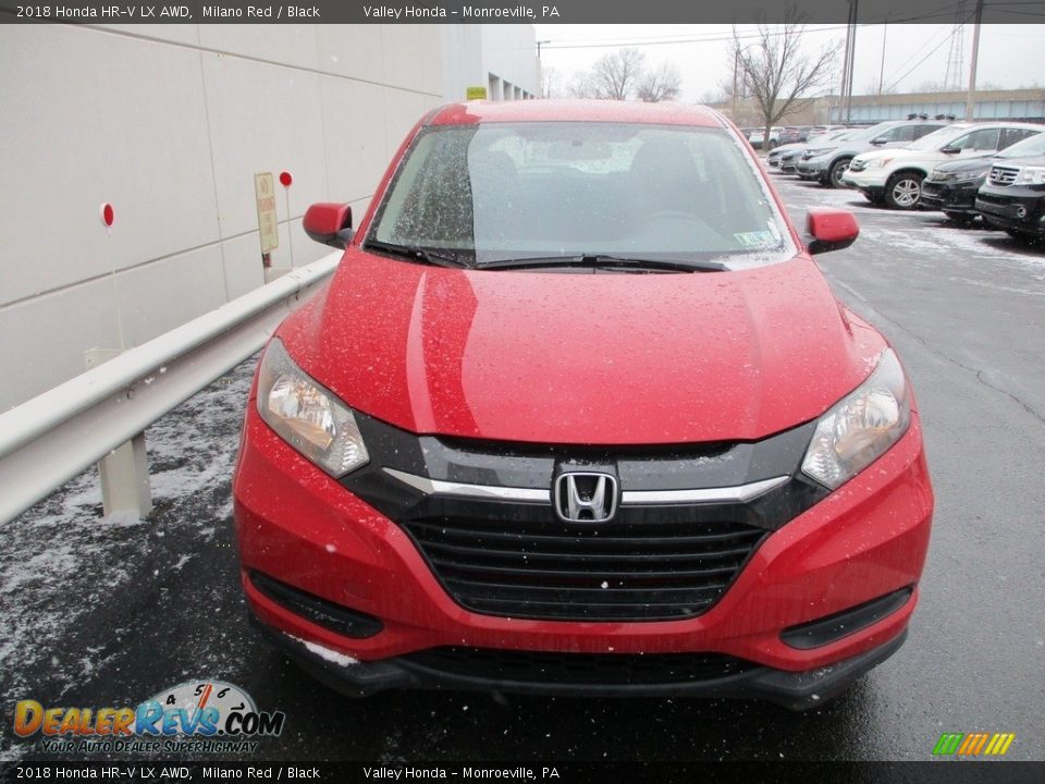 2018 Honda HR-V LX AWD Milano Red / Black Photo #8