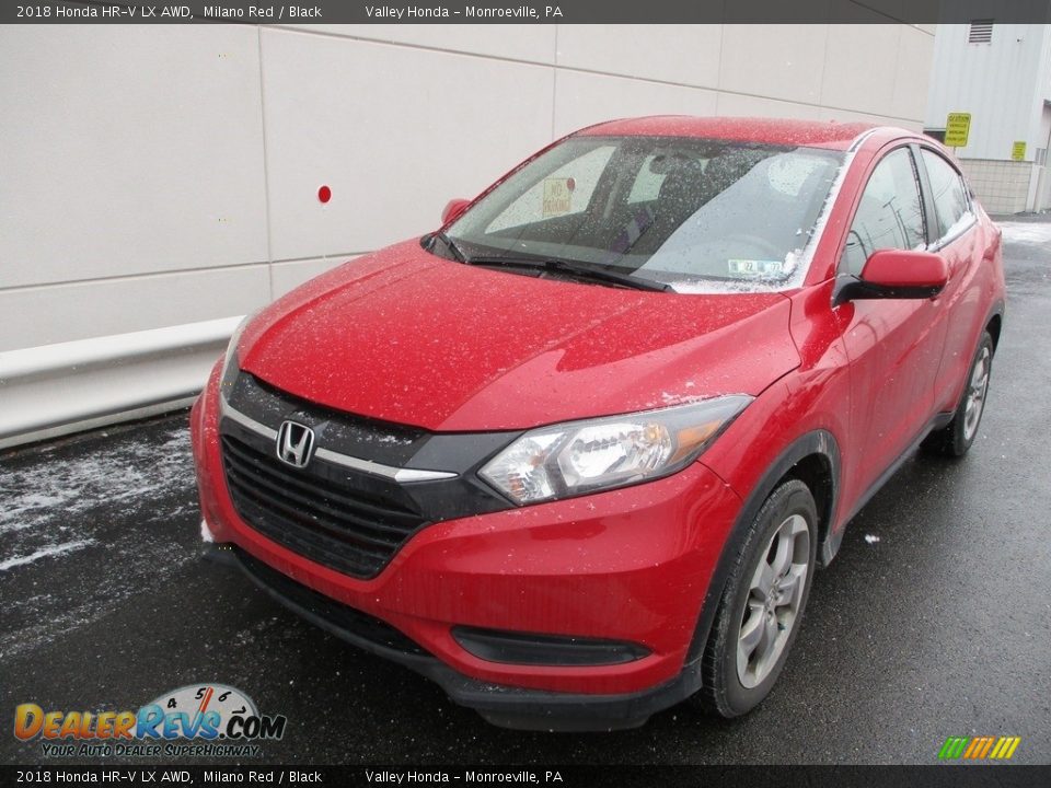 2018 Honda HR-V LX AWD Milano Red / Black Photo #9