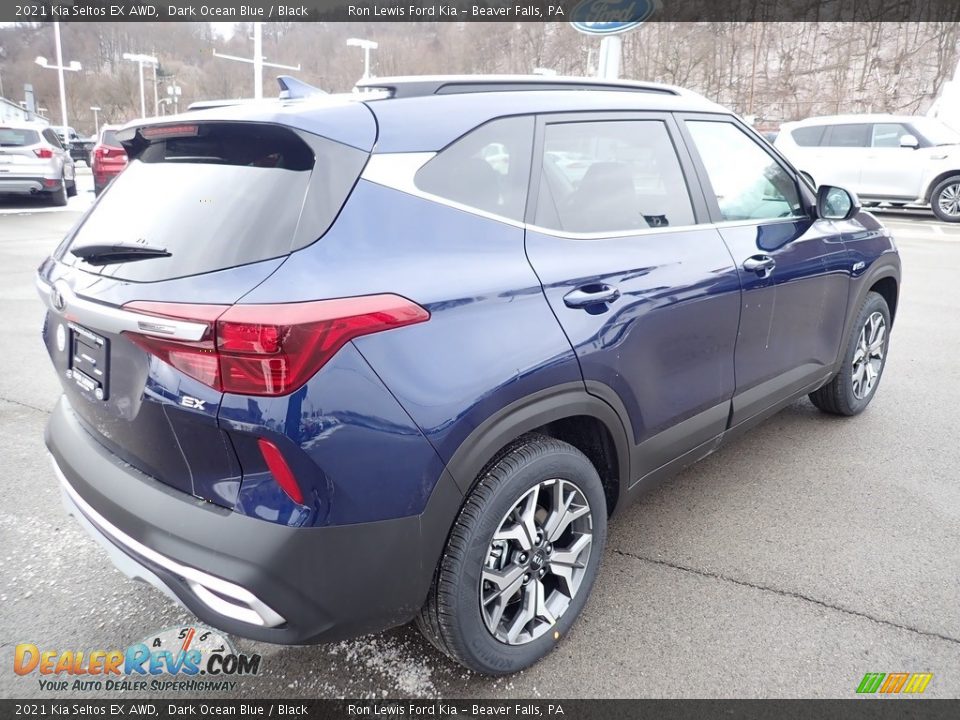 2021 Kia Seltos EX AWD Dark Ocean Blue / Black Photo #2