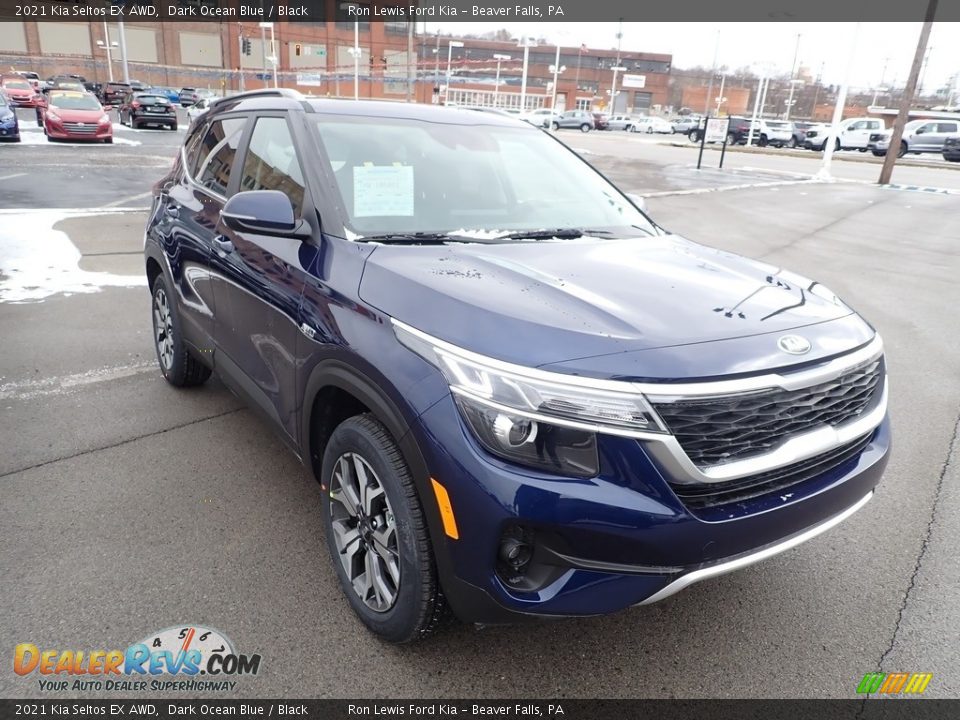 2021 Kia Seltos EX AWD Dark Ocean Blue / Black Photo #3
