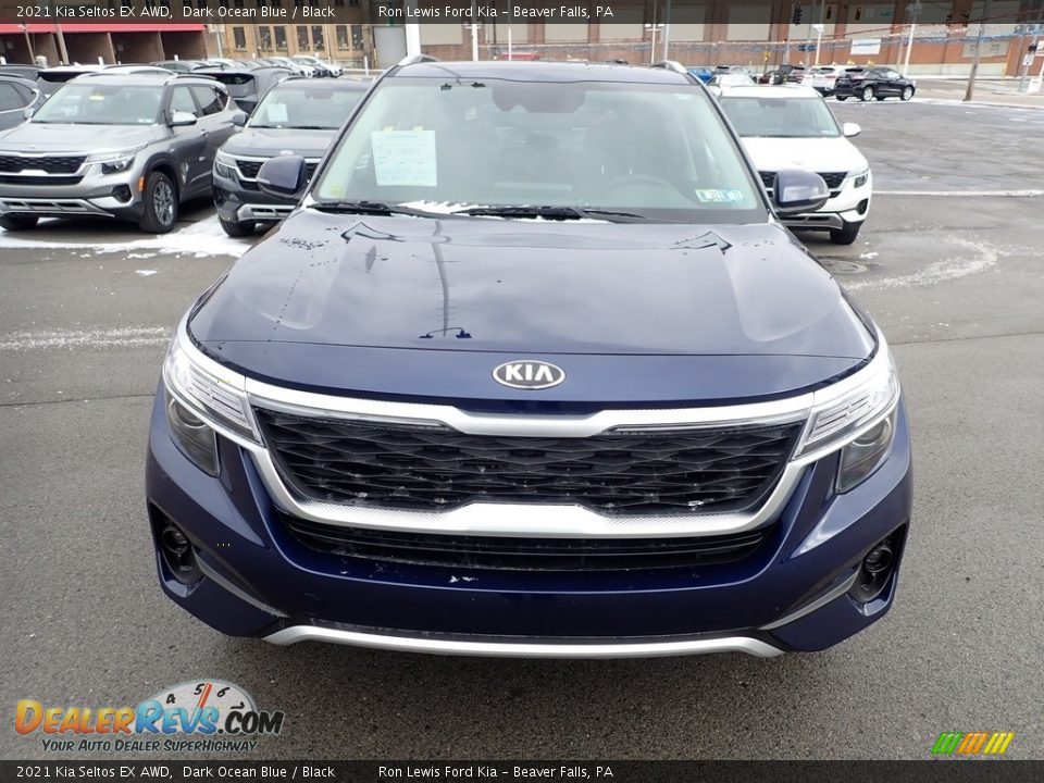 2021 Kia Seltos EX AWD Dark Ocean Blue / Black Photo #4