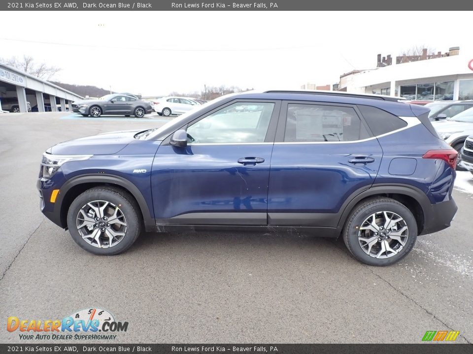 2021 Kia Seltos EX AWD Dark Ocean Blue / Black Photo #6