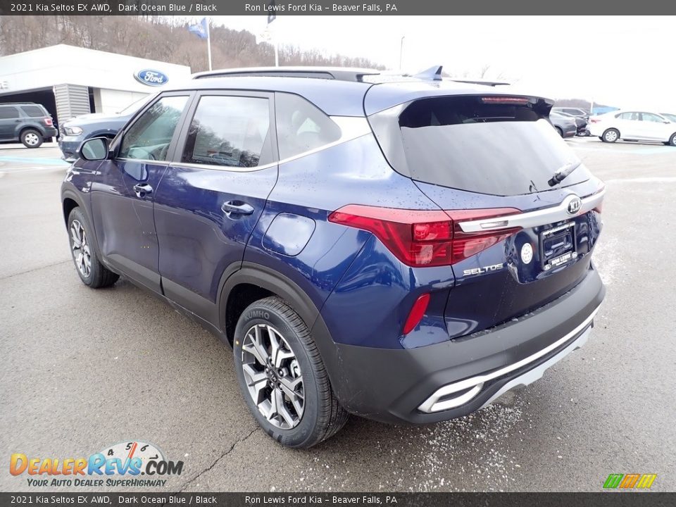 2021 Kia Seltos EX AWD Dark Ocean Blue / Black Photo #7