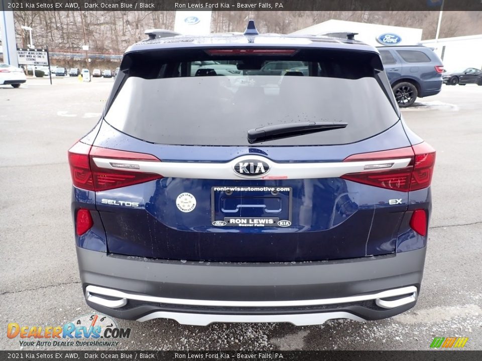 2021 Kia Seltos EX AWD Dark Ocean Blue / Black Photo #8