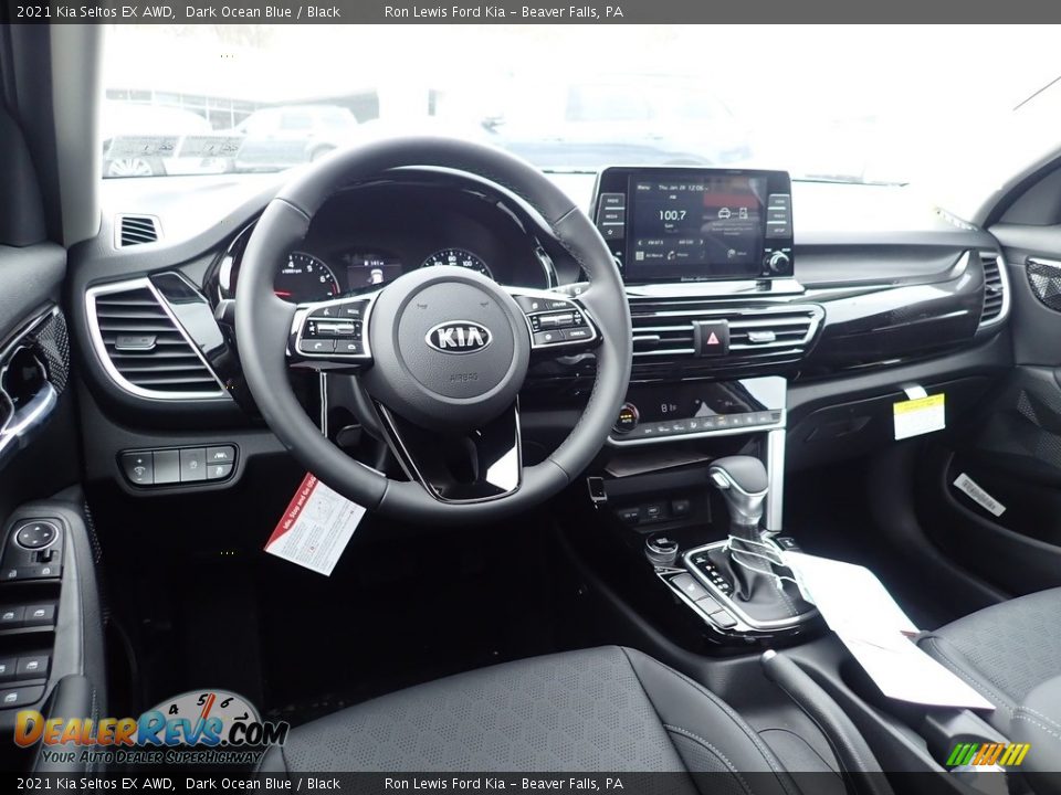 2021 Kia Seltos EX AWD Dark Ocean Blue / Black Photo #10