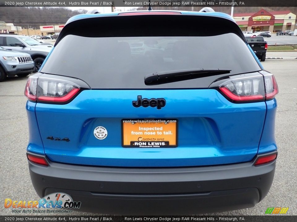2020 Jeep Cherokee Altitude 4x4 Hydro Blue Pearl / Black Photo #4