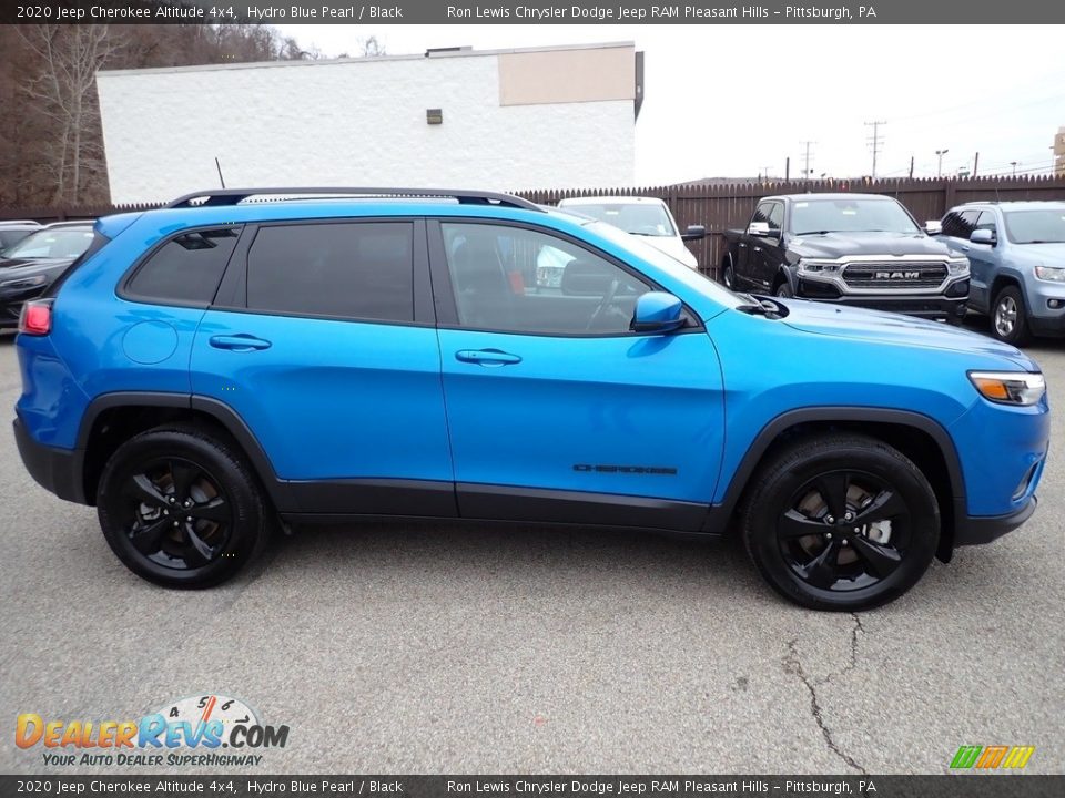 2020 Jeep Cherokee Altitude 4x4 Hydro Blue Pearl / Black Photo #7