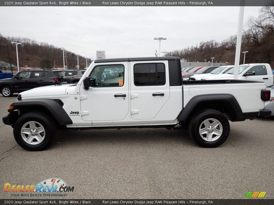 2020 Jeep Gladiator Sport 4x4 Bright White / Black Photo #2