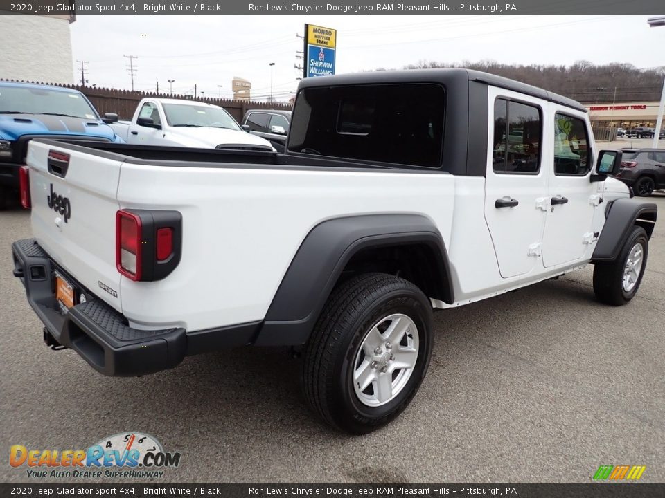 2020 Jeep Gladiator Sport 4x4 Bright White / Black Photo #5