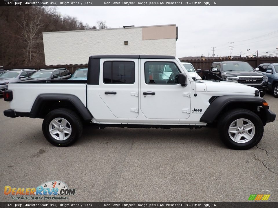 2020 Jeep Gladiator Sport 4x4 Bright White / Black Photo #6