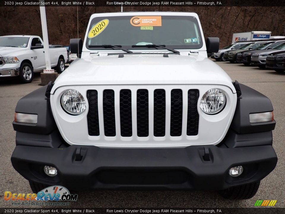 2020 Jeep Gladiator Sport 4x4 Bright White / Black Photo #8