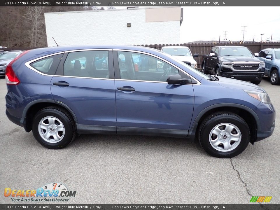 2014 Honda CR-V LX AWD Twilight Blue Metallic / Gray Photo #8