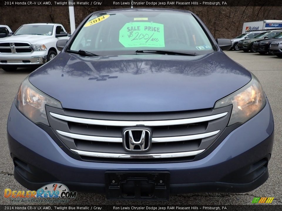 2014 Honda CR-V LX AWD Twilight Blue Metallic / Gray Photo #10