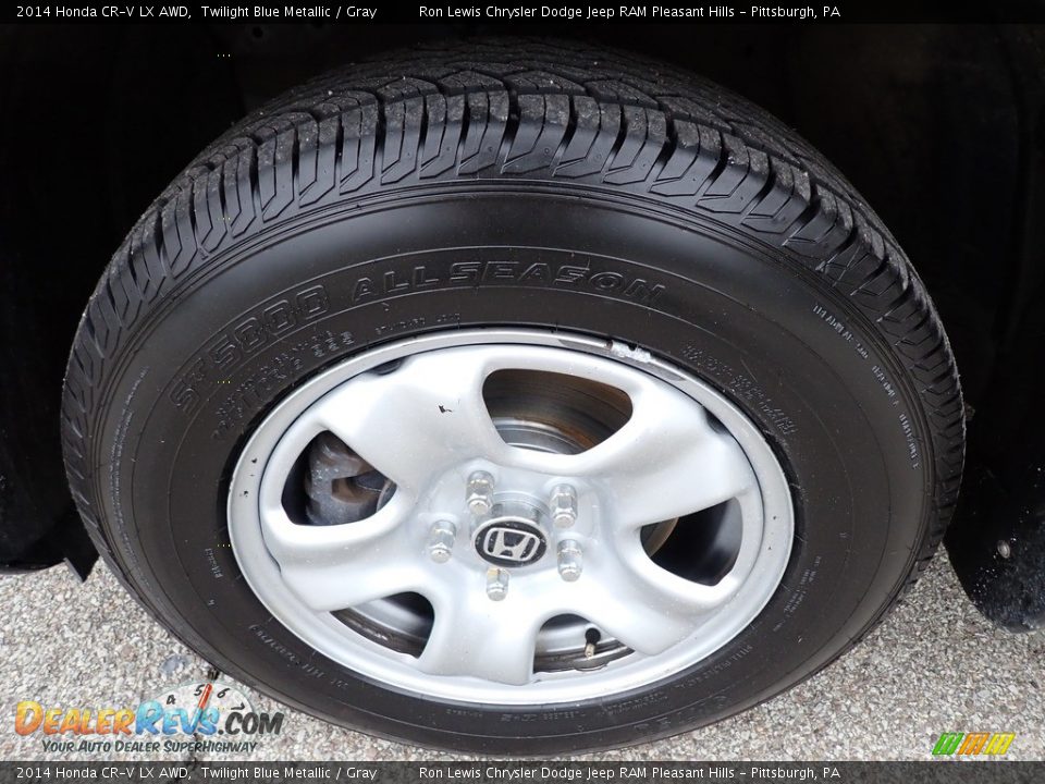 2014 Honda CR-V LX AWD Twilight Blue Metallic / Gray Photo #11