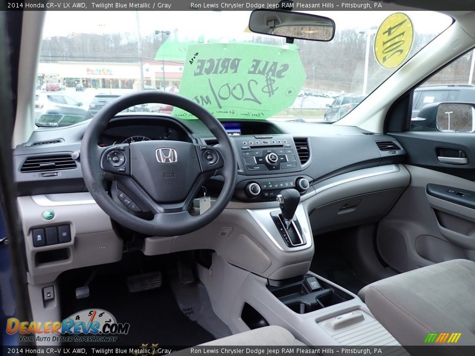 2014 Honda CR-V LX AWD Twilight Blue Metallic / Gray Photo #14