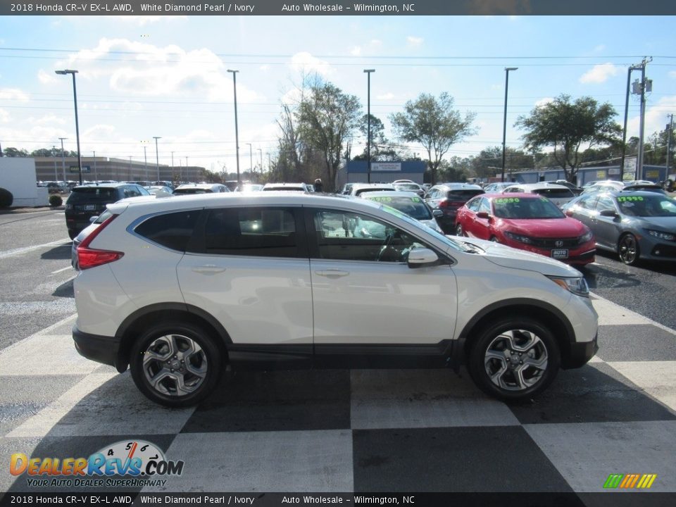 2018 Honda CR-V EX-L AWD White Diamond Pearl / Ivory Photo #3