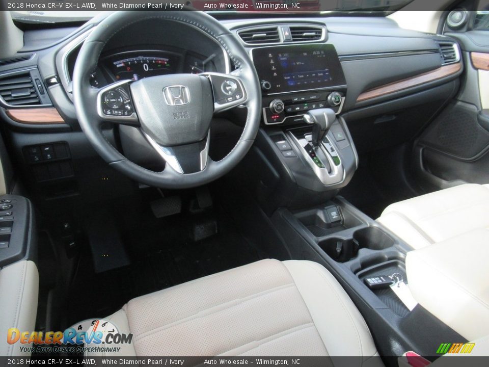 2018 Honda CR-V EX-L AWD White Diamond Pearl / Ivory Photo #15