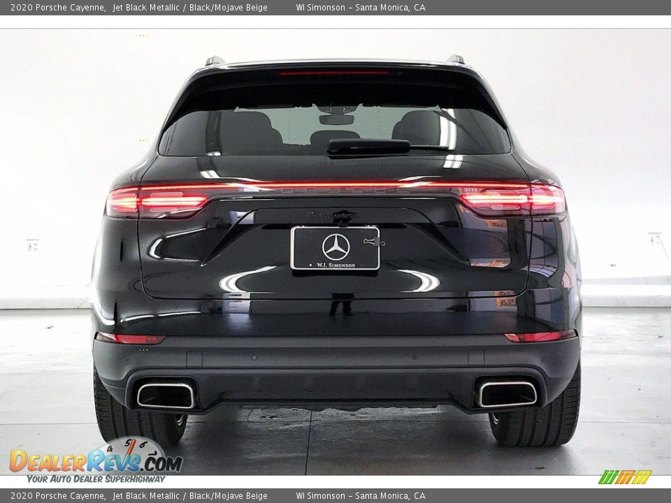 2020 Porsche Cayenne Jet Black Metallic / Black/Mojave Beige Photo #3