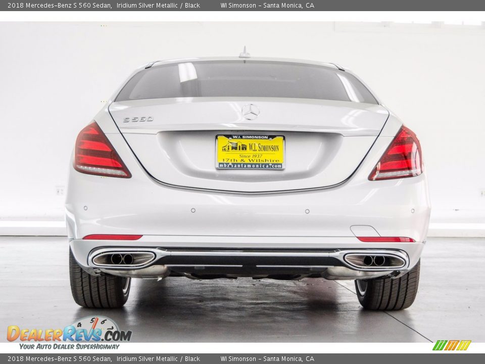 2018 Mercedes-Benz S 560 Sedan Iridium Silver Metallic / Black Photo #4