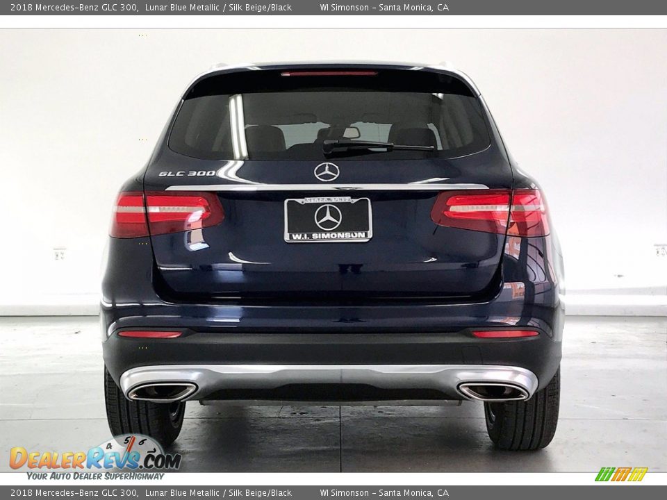 2018 Mercedes-Benz GLC 300 Lunar Blue Metallic / Silk Beige/Black Photo #3