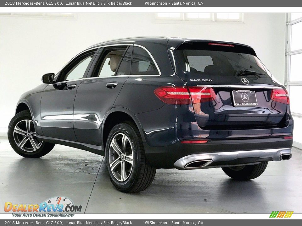 2018 Mercedes-Benz GLC 300 Lunar Blue Metallic / Silk Beige/Black Photo #10