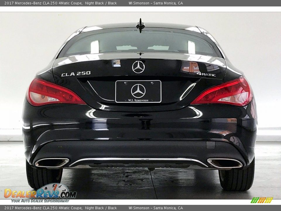 2017 Mercedes-Benz CLA 250 4Matic Coupe Night Black / Black Photo #3