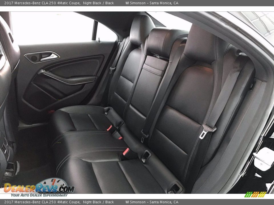 Rear Seat of 2017 Mercedes-Benz CLA 250 4Matic Coupe Photo #20
