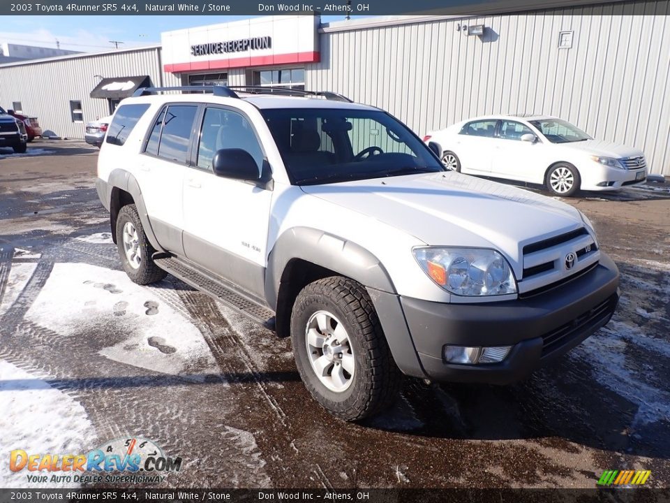 2003 Toyota 4Runner SR5 4x4 Natural White / Stone Photo #2