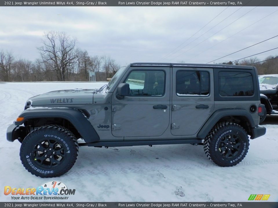 2021 Jeep Wrangler Unlimited Willys 4x4 Sting-Gray / Black Photo #9