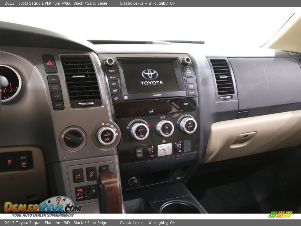 2013 Toyota Sequoia Platinum 4WD Black / Sand Beige Photo #11