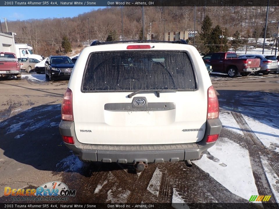 2003 Toyota 4Runner SR5 4x4 Natural White / Stone Photo #10