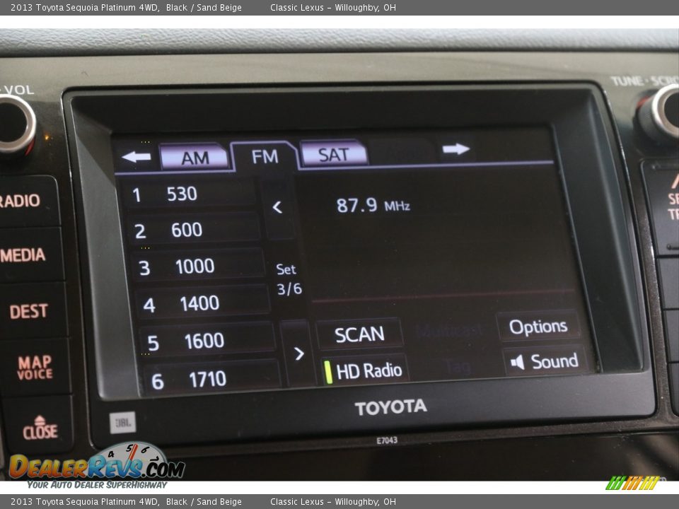 2013 Toyota Sequoia Platinum 4WD Black / Sand Beige Photo #14