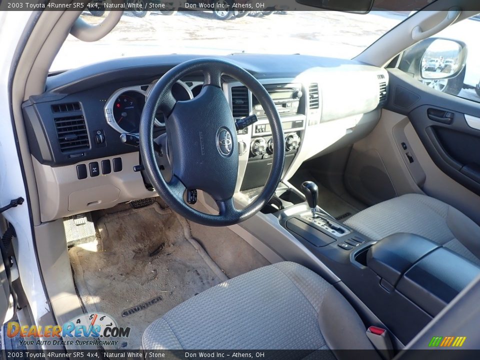 2003 Toyota 4Runner SR5 4x4 Natural White / Stone Photo #13