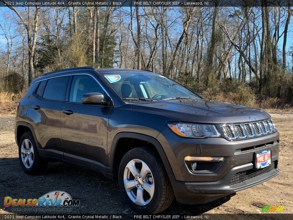 2021 Jeep Compass Latitude 4x4 Granite Crystal Metallic / Black Photo #1