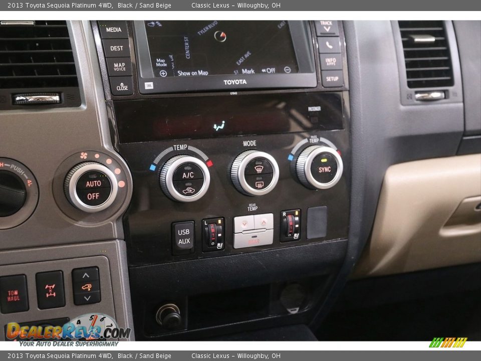 2013 Toyota Sequoia Platinum 4WD Black / Sand Beige Photo #18