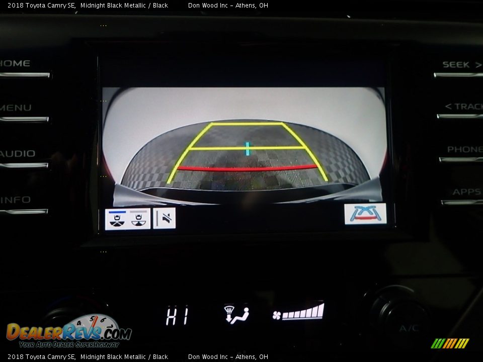 2018 Toyota Camry SE Midnight Black Metallic / Black Photo #2